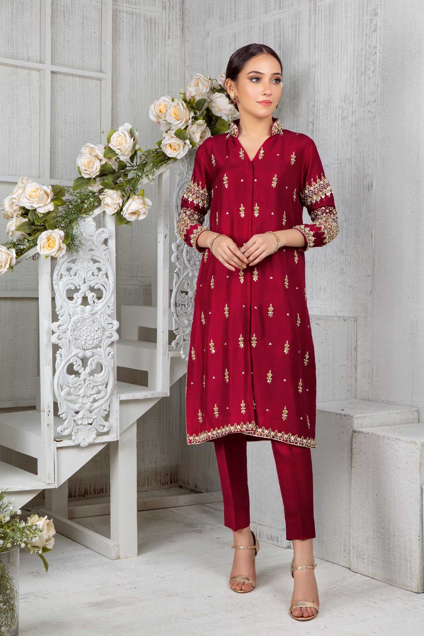 Garnet | Pakistani Designer Outfit | Sarosh Salman